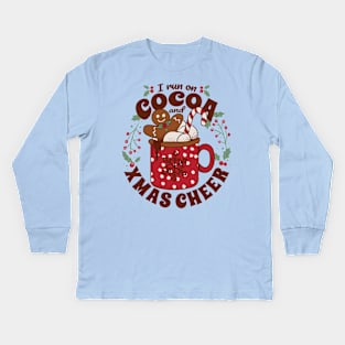 Cocoa Christmas Cheer Kids Long Sleeve T-Shirt